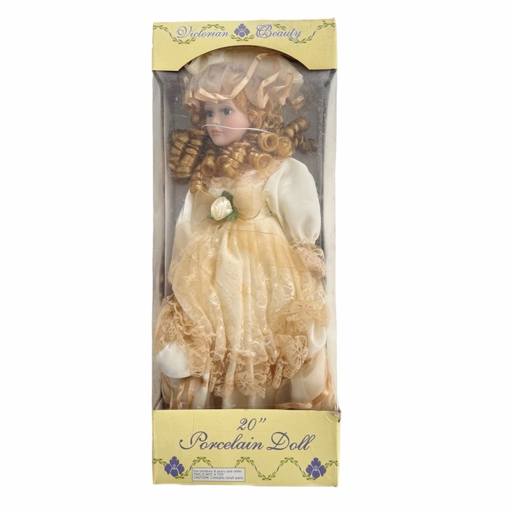 NEW Vintage Victorian Beauty 20” Red Head Porcelain Doll
